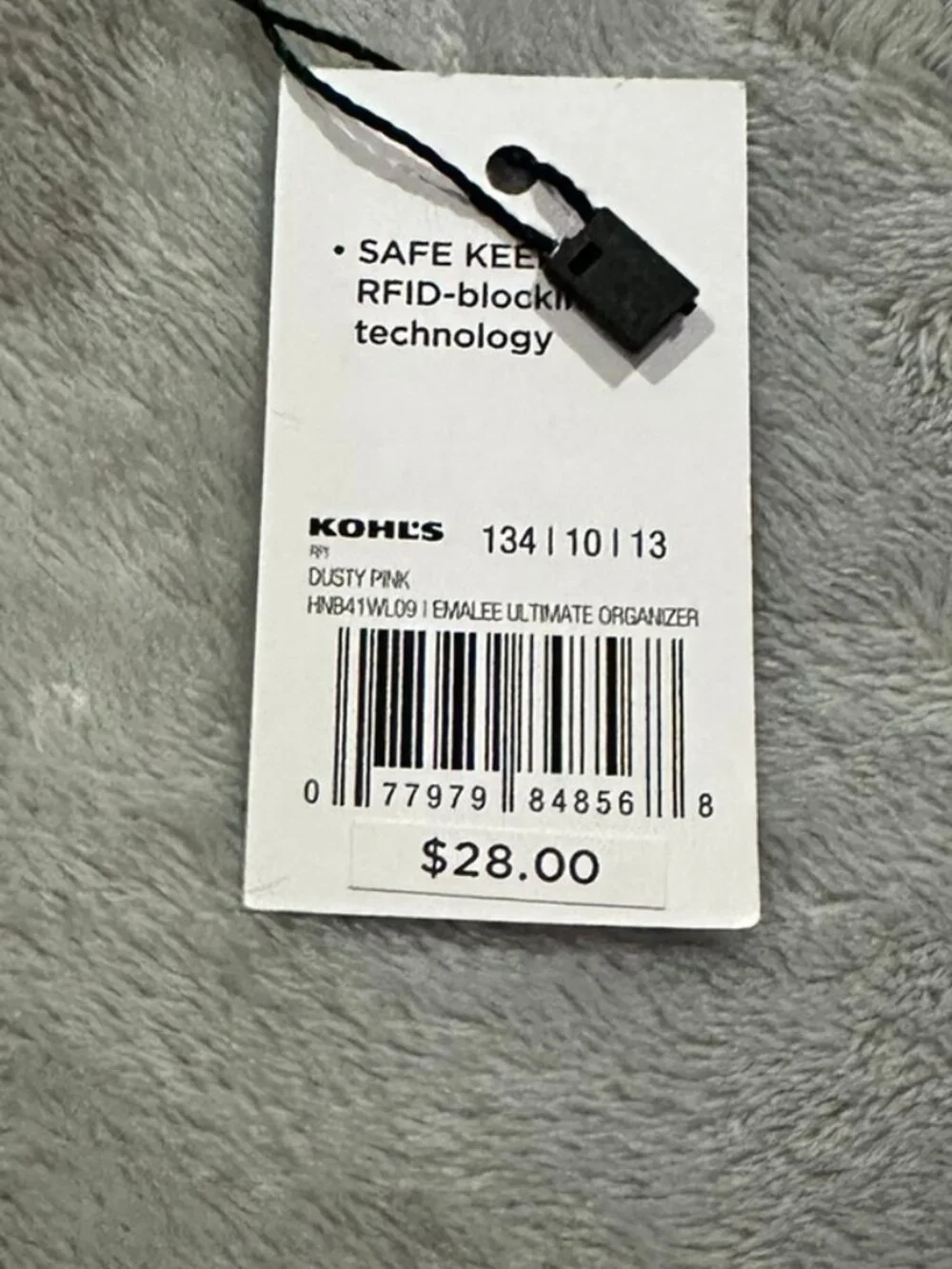 NWT Kohls Pink Wallet with RFID Blocking